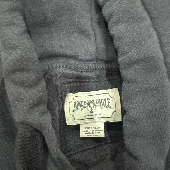 Black Hoodie with Front Pocket - Picture 2 of 3